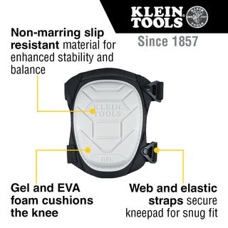 Klein Tools 60896 Non-Marring Semi-Round Stabilizer Knee Pad