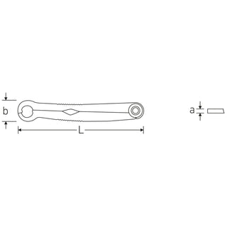 Stahlwille 41101010 240 Ratchet wrench FastRatch, 10 mm