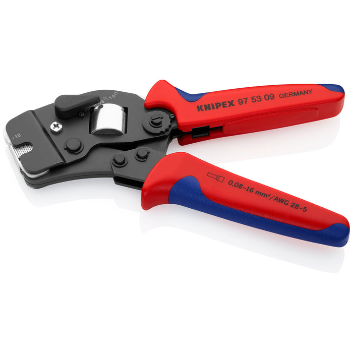 Knipex 97 53 09 7 1/2" Self-Adjusting Crimping Pliers For Wire Ferrules