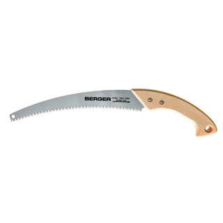 Berger Tools 61514 Curved Blade Pruning Saw with Sheath, Wood Handle, 13 Inch