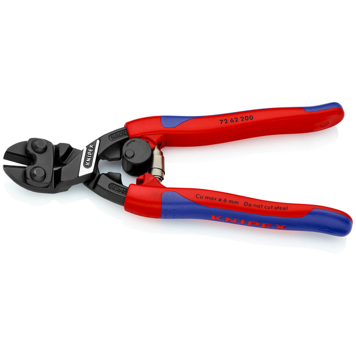 Knipex 72 62 200 8" High Leverage Flush Cutter for Plastic and Soft Metal
