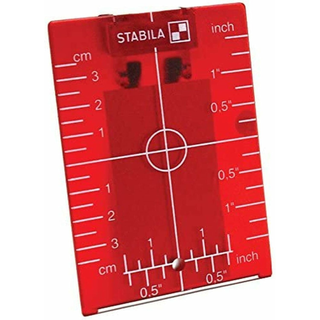 Stabila 07474 Red Beam Laser, Magnetic Ceiling Target Plate