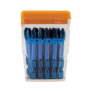 Spyder 19075 PH2 1/4-in x 2-in Phillips Impact Driver Bit 15 Piece