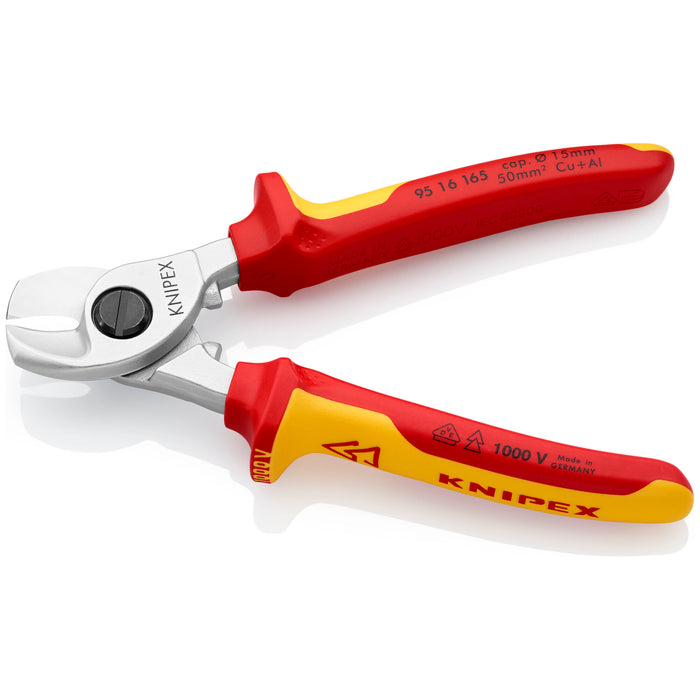 Knipex 95 16 165 6 1/2" Cable Shears-1000V Insulated