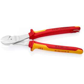 Knipex 74 06 250 T 10" High Leverage Diagonal Cutters-1000V Insulated-Tethered Attachment