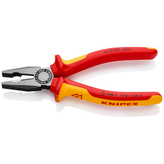 Knipex 03 08 200 SBA 8" Combination Pliers-1000V Insulated