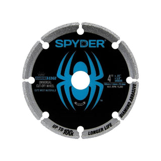 Spyder 14004 Diamond Cut-Off Wheel, 4"   +bushing 1/4"