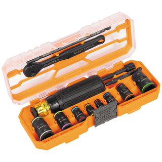 Klein Tools 65242 Flip-16 KNECT Ratcheting Impact Flip Socket Screwdriver Set