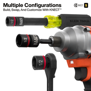 Klein Tools 65304KNECT KNECT Impact-Rated Drill and Driver Combo Set, SAE & Metric, 65 Pc.
