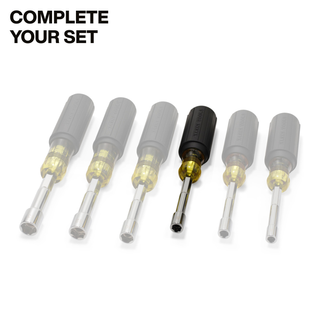 Klein Tools 65408M Metric Color-Coded Nut Driver, Heavy-Duty Hollow-Shaft, 8 mm