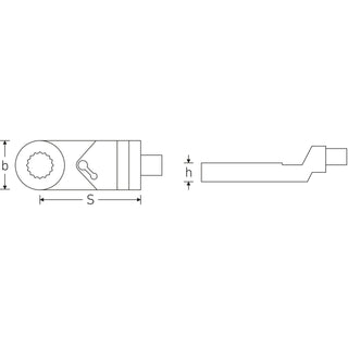 Stahlwille 58170113 Ring ratchet insert adapter