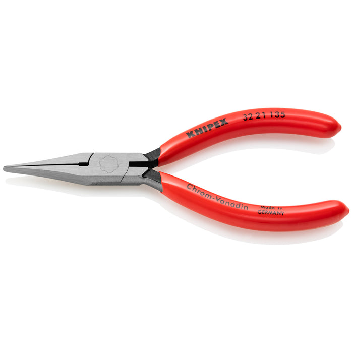 Knipex 32 21 135 5 1/4" Long Nose Relay Adjusting Pliers-Flat Tips