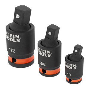 Klein Tools 65843SW Impact Wrench Swivel Socket Adapter Set, 3 Pc.