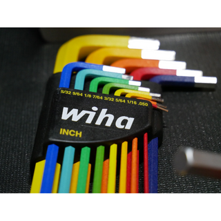 Wiha Tools Tools 66981 Ball End Color Coded Inch Hex L-Key Set, 13 Pc.