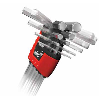 Wiha Tools 66992 ErgoStar MagicRing Ball End Hex L-Key Inch/Metric Set, 22 Piece