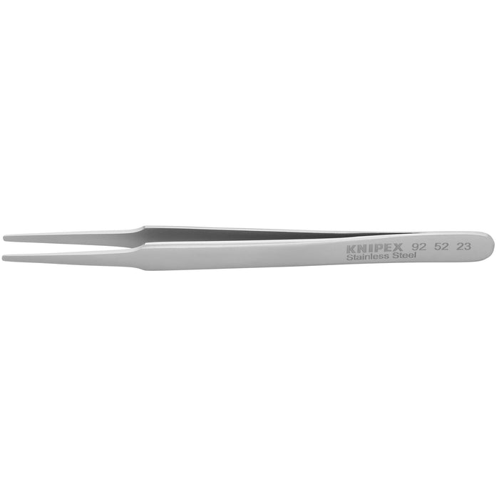 Knipex 92 52 23 4 1/2" Stainless Steel Gripping Tweezers-Blunt Tips