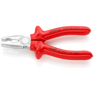 Knipex 03 07 180 7 1/4" Combination Pliers-1000V Insulated