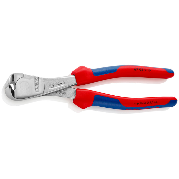 Knipex 67 05 200 8" High Leverage End Cutting Nippers