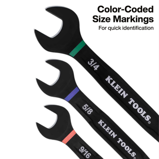 Klein Tools 69418CG Ratcheting Combination Wrench Set, SAE / Metric, 18 Pc.
