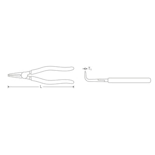 Stahlwille 65446141 Circlip pliers for internal circlips