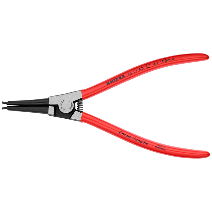 Knipex 46 11 A3 SBA 8 1/4" External Snap Ring Pliers-Forged Tips