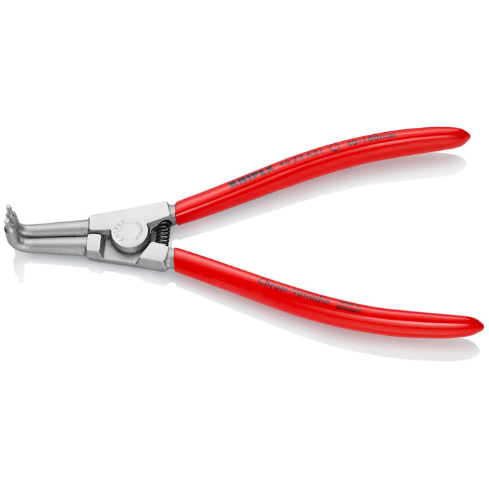 Knipex 46 23 A31 8" External 90° Angled Snap Ring Pliers-Forged Tips