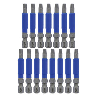 Wiha Tools 70265 TerminatorBlue Impact Bit Square #2 - 2 Inch - 15 Pack