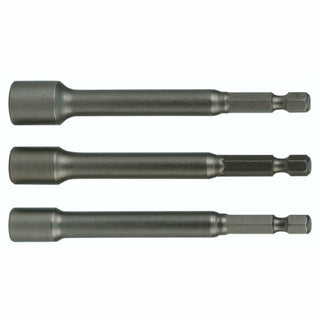 Wiha Tools 70492 3 Piece 1/4" Drive Nut Setter Set - 1/4" - 5/16" - 3/8'' X 6 Inch