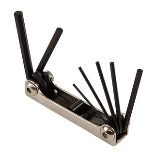 Klein Tools 70582 Folding Hex Key Set, 7-Key, Metric Sizes