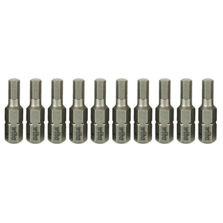 Wiha Tools 71312 Hex Metric Insert Bits, 4.0 mm x 25 mm, 10 Pk.