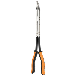 Klein Tools 71401 Long Reach Needle Nose Pliers, Bent Nose, 13"