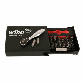 Wiha Tools 71988 39 Piece Security Bit Set with Mini Ratchet