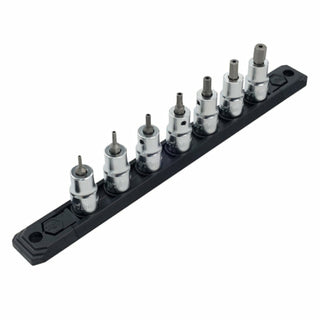 Wiha Tools 71989 7 Piece 3/8" Drive Security Hex Bit Socket Set 3/8 Dr 2-8mm