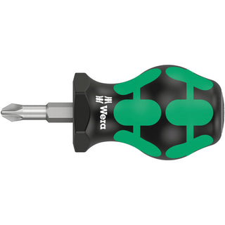 Wera 355 PZ Pozidriv-head Stubby/carburetor screwdriver, PZ 2 x 25 mm