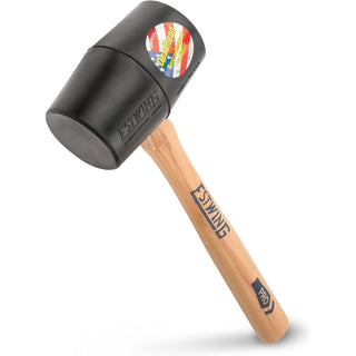 Estwing DH-18 Deadhead Rubber Mallet, Wood Handle 18 Oz