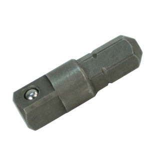 Wiha 72110 Socket Bit Adapter, 1/4" Hex to 1/4" Square, 25mm long