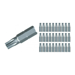 Wiha Tools 72581 T40 x 25mm TORX Contractor Insert Bit, 30 Pack