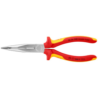 Knipex 26 26 200 8" Long Nose 40° Angled Pliers with Cutter-1000V Insulated