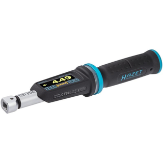 Hazet 7281-5STAC Electronic Torque Wrench with Built-In Angle Gauge, 2.5-25 Nm, 9x12mm Insert Square, 6.3mm (1/4") Square