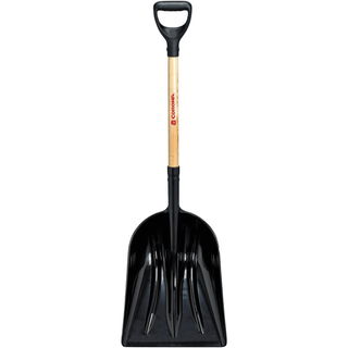 Corona SS 42011 #12 Plastic Western Scoop Shovel, 30 in. Wood D-Grip Handle