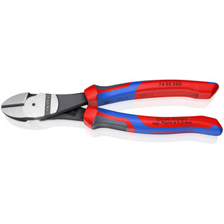 Knipex 74 02 200 SBA KnipeXtend 8" High Leverage Diagonal Cutters