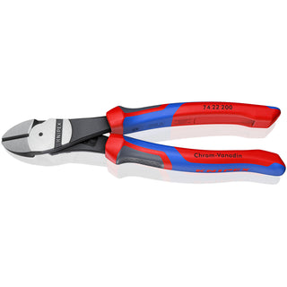 Knipex 74 22 200 KnipeXtend 8" High Leverage 12° Angled Diagonal Cutters