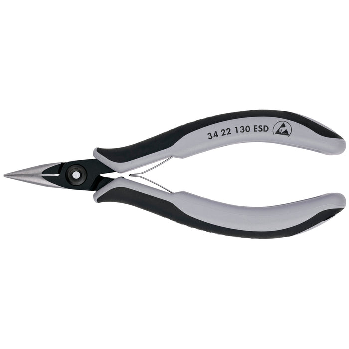Knipex 34 22 130 ESD 5 1/4" Electronics Pliers-Half Round Tips, ESD Handles
