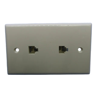 Philmore 75-3248 Dual Telephone Wall Plate