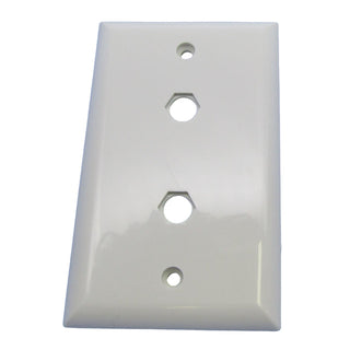 Philmore 75-4512 Dual Blank TV/FM Wall Plate