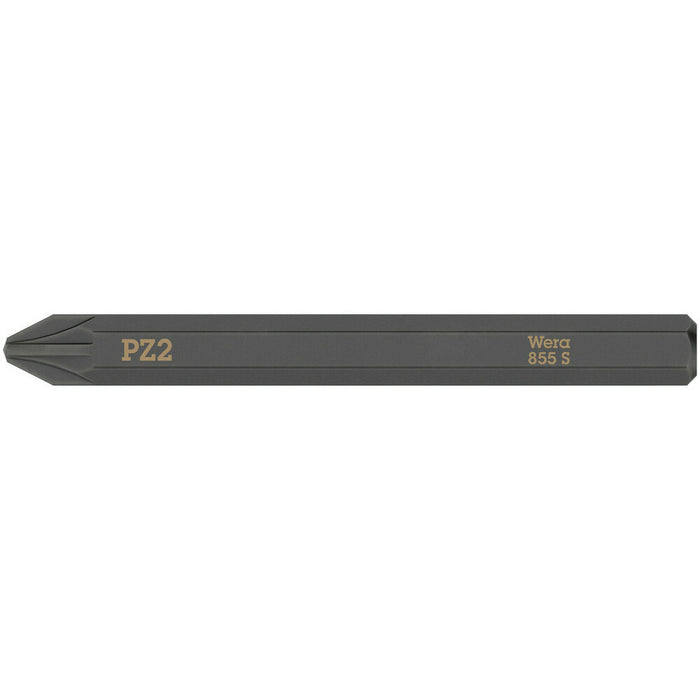 Wera 855 S Pozidriv bits for impact screwdrivers, PZ 1 x 70 mm