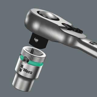 Wera 8004 B Zyklop Metal Ratchet with switch lever and 3/8" drive, 3/8" x 222 mm