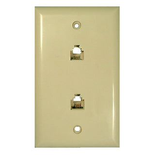 Philmore 76-008 Dual Telephone Wall Plate