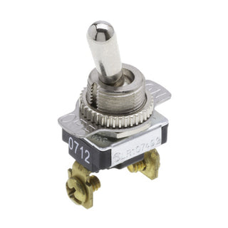 NSI 76065TS Toggle Switch SPST 10 Amps On-Off Circuit Bat Nickel Screw Connection