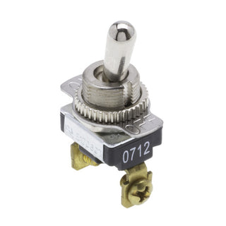 NSI 76065TS Toggle Switch SPST 10 Amps On-Off Circuit Bat Nickel Screw Connection